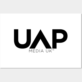 UAP Media UK Logo (Black) Posters and Art